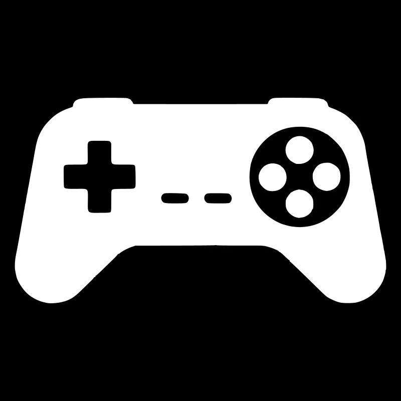 Retro Gamepad Silhouette
