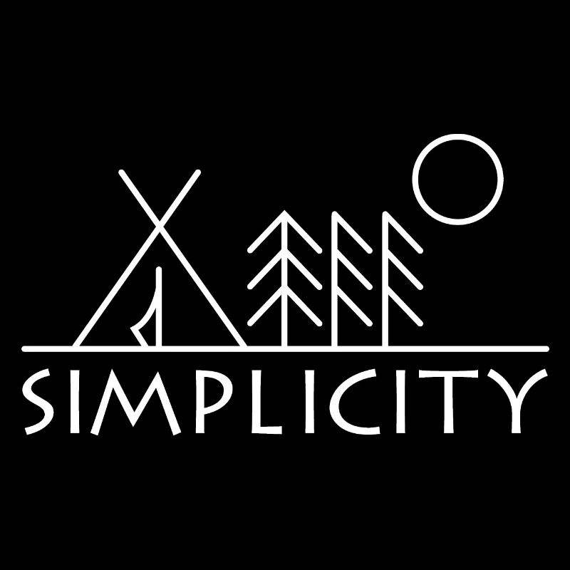 simplicity Wald Bäume Minimalismus Symbol Logo