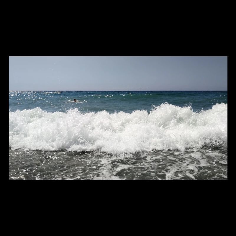 Vague d’écume de mer