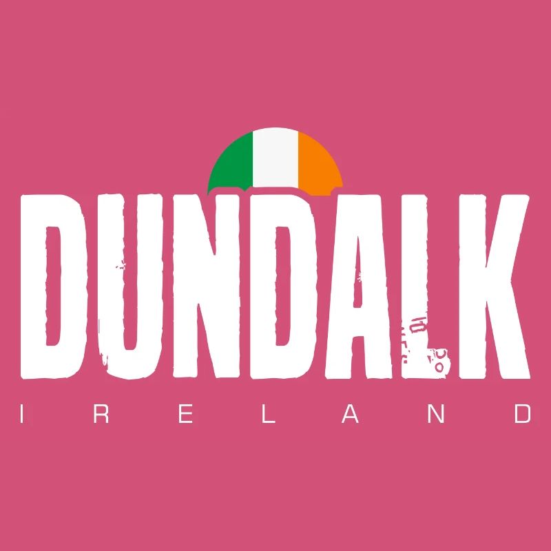 Dundalk Irish Flag Bold Text Tee