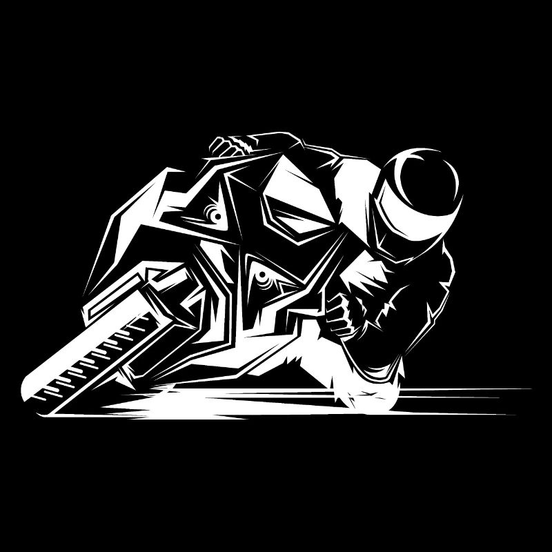 Icône de piste de course de moto Logo Moto