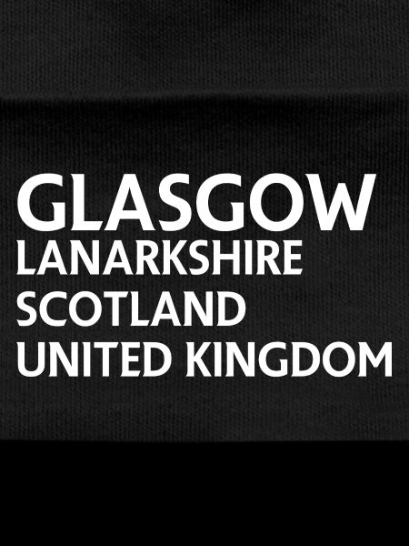 Glasgow – Scotland Textdesign