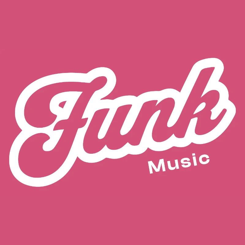 Funk Music Retro Script Logo