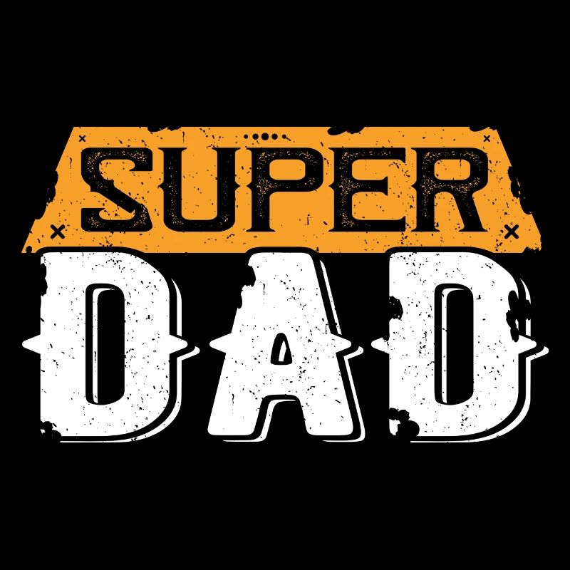 Super Dad Vintage Helden-Typo