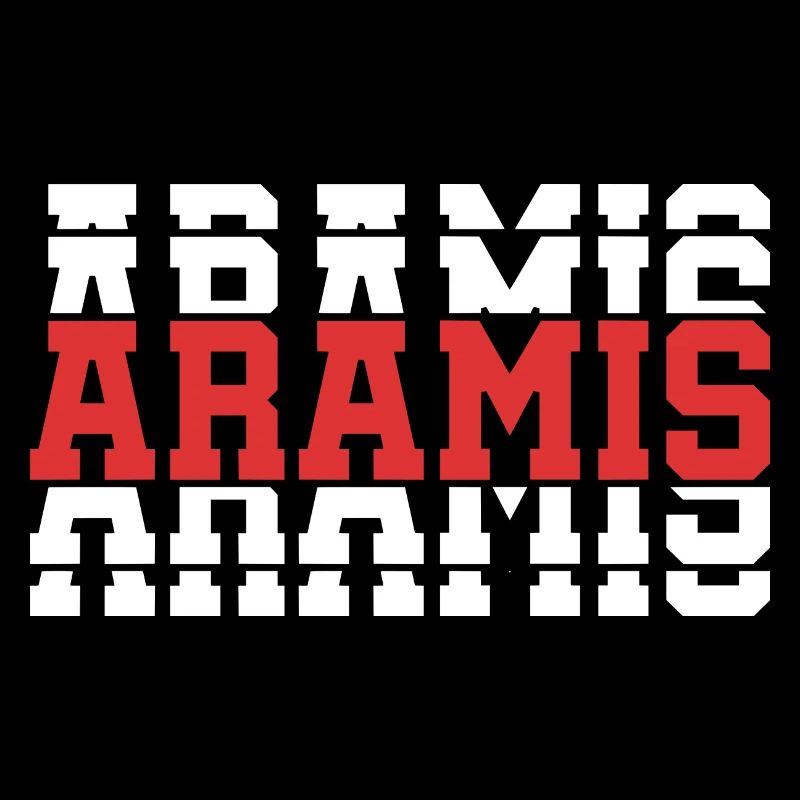 Aramis t-shirt t-shirt gift idea stacked text