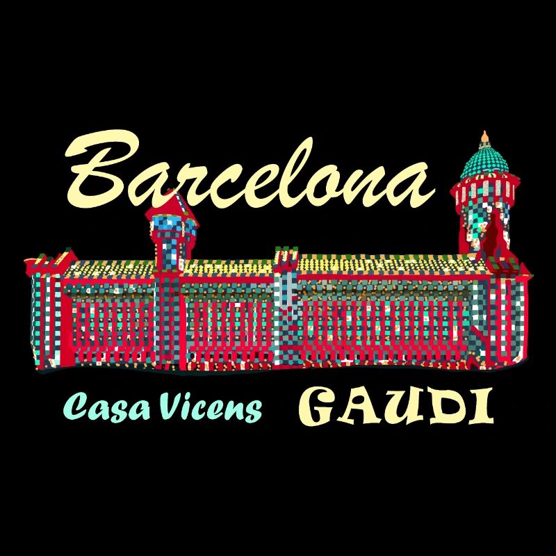 Barcelona, A. Gaudí, Casa Vicens, Spanien