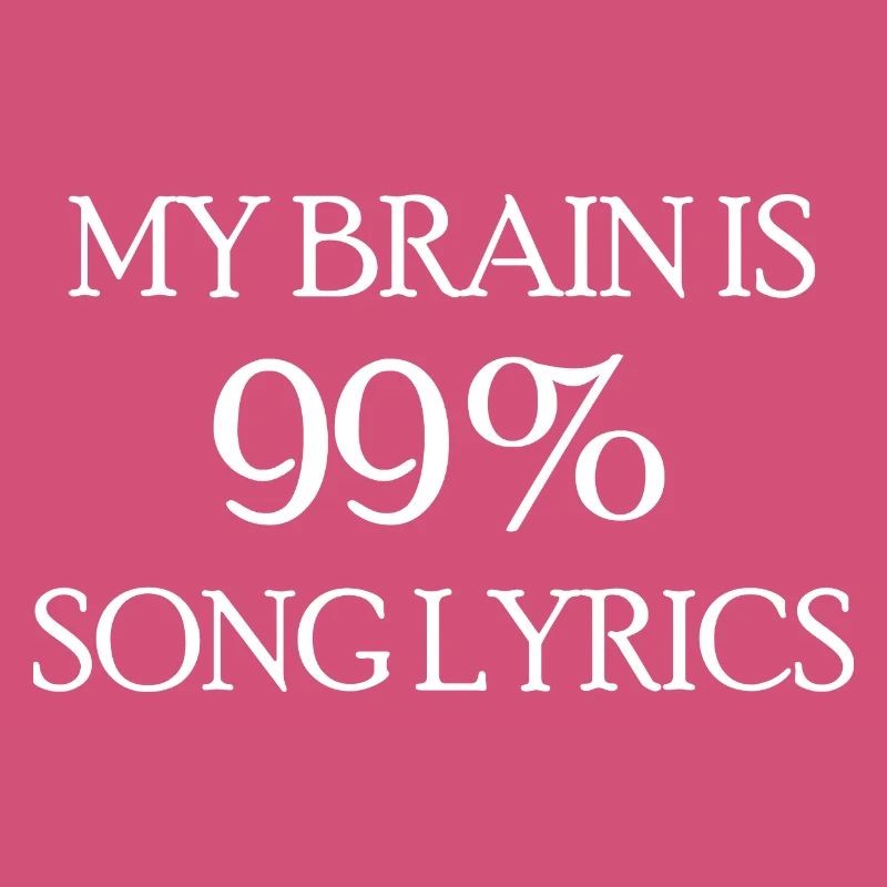 Humorous Brain Lyrics Graphic Tee