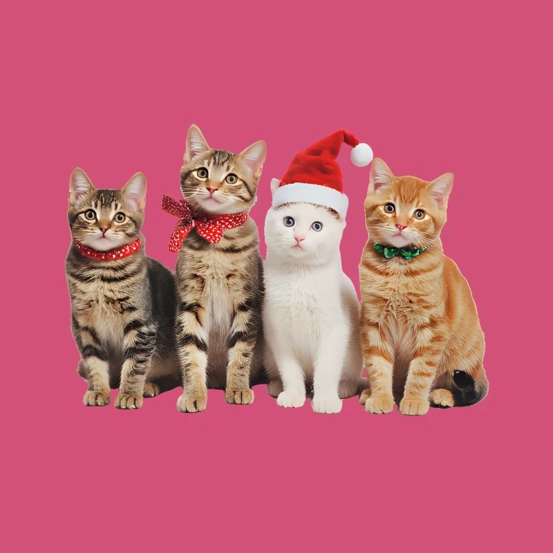 Chat à Noël