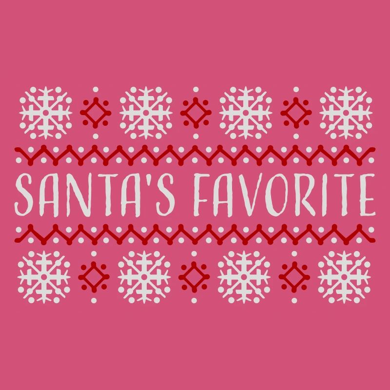Santa's Favorite Weihnachtspullover Schneeflocken