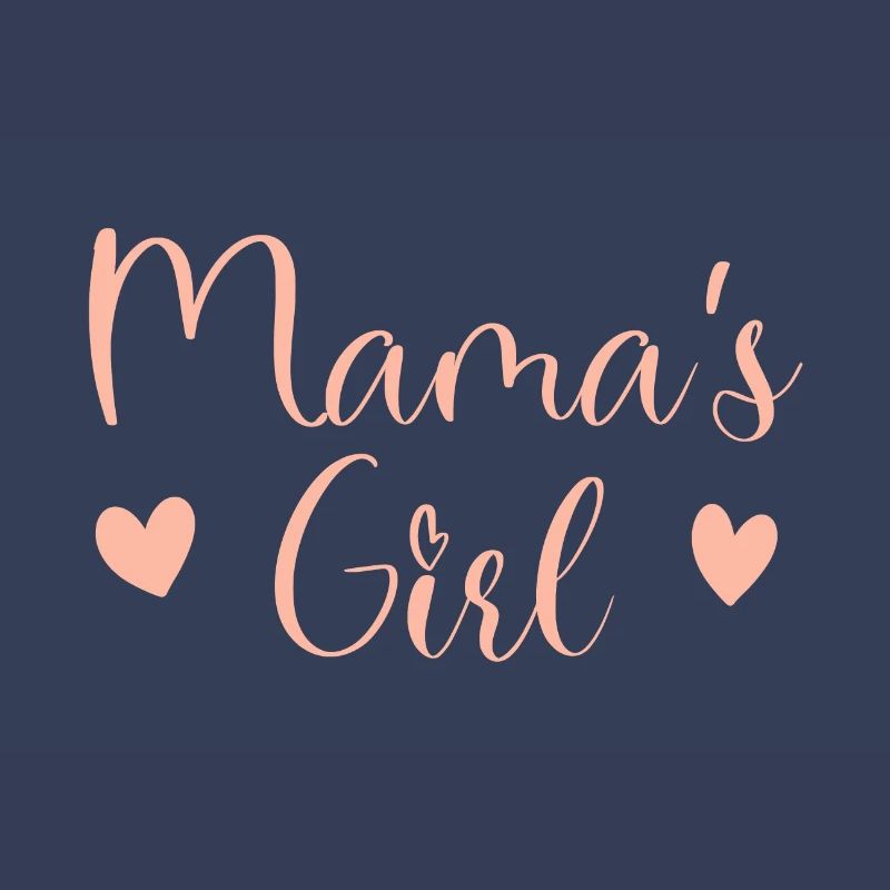 Fille de Maman Script Rose
