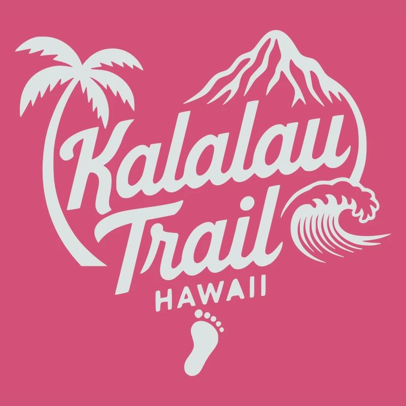 Kalalau Trail Hawaii Motif - Variable Design Colour