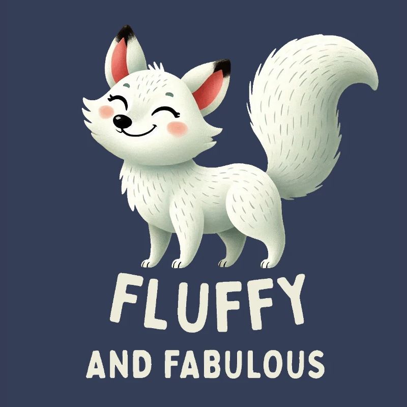 Fluffy White Fox