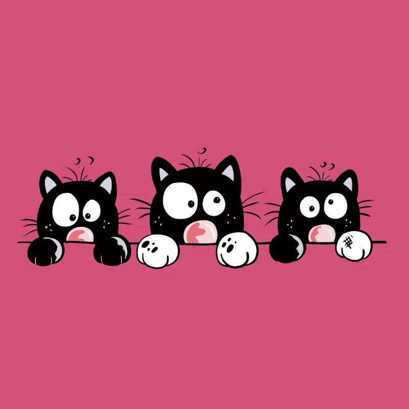 Drôle chat dessin animé