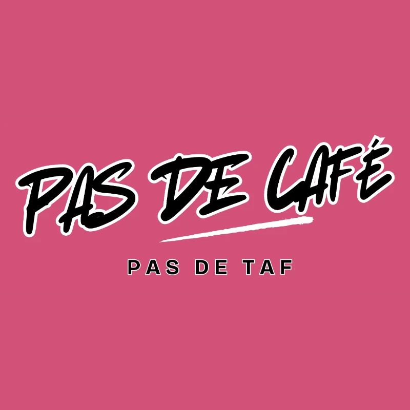 No Coffee Typographic Design
