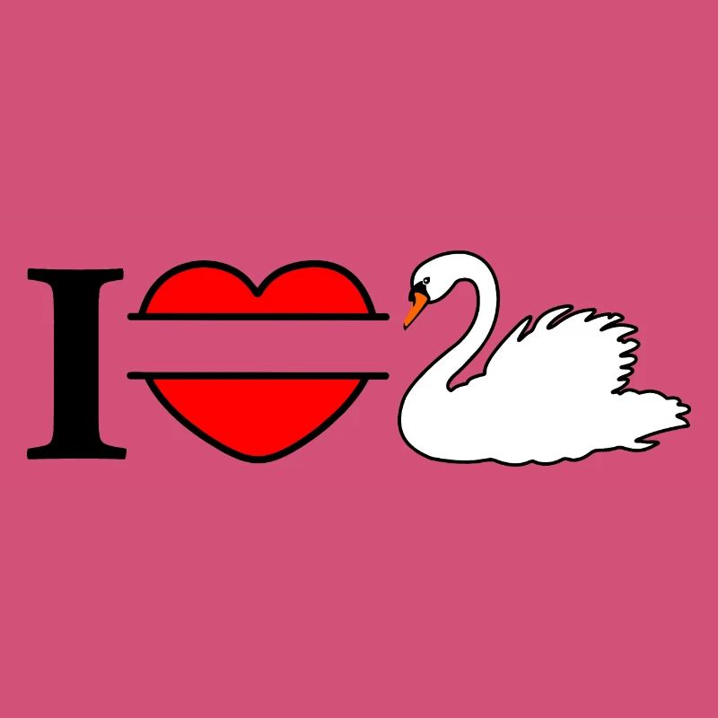 J’aime mon cygne blanc