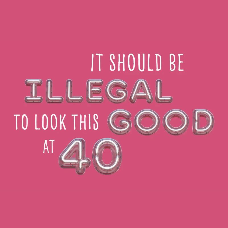 Illegal appearance with 40 neon