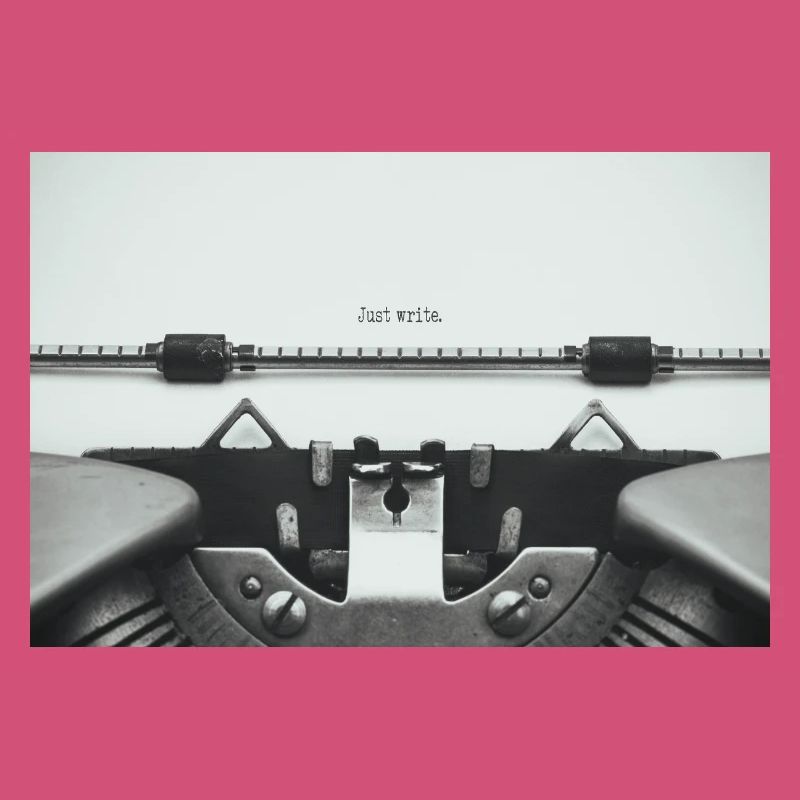 Just Write Vintage Typewriter Design