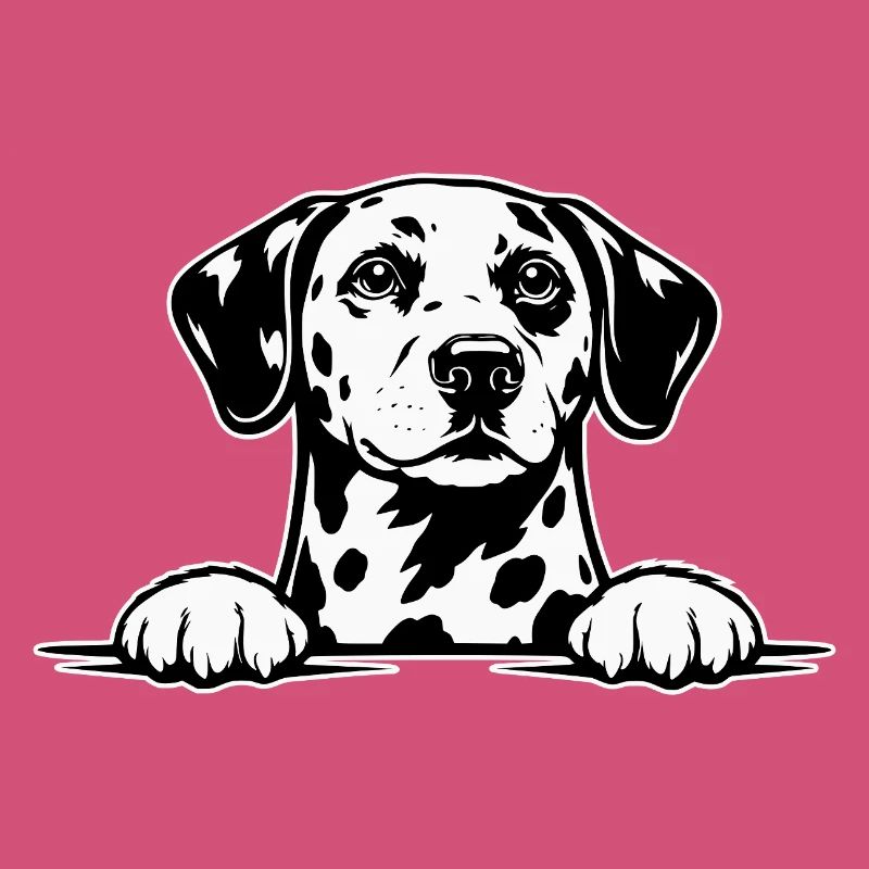 Dalmatian with paws
