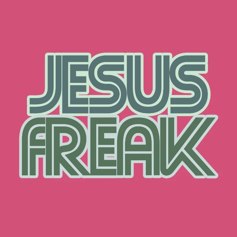 Graphique rétro de Jésus Freak