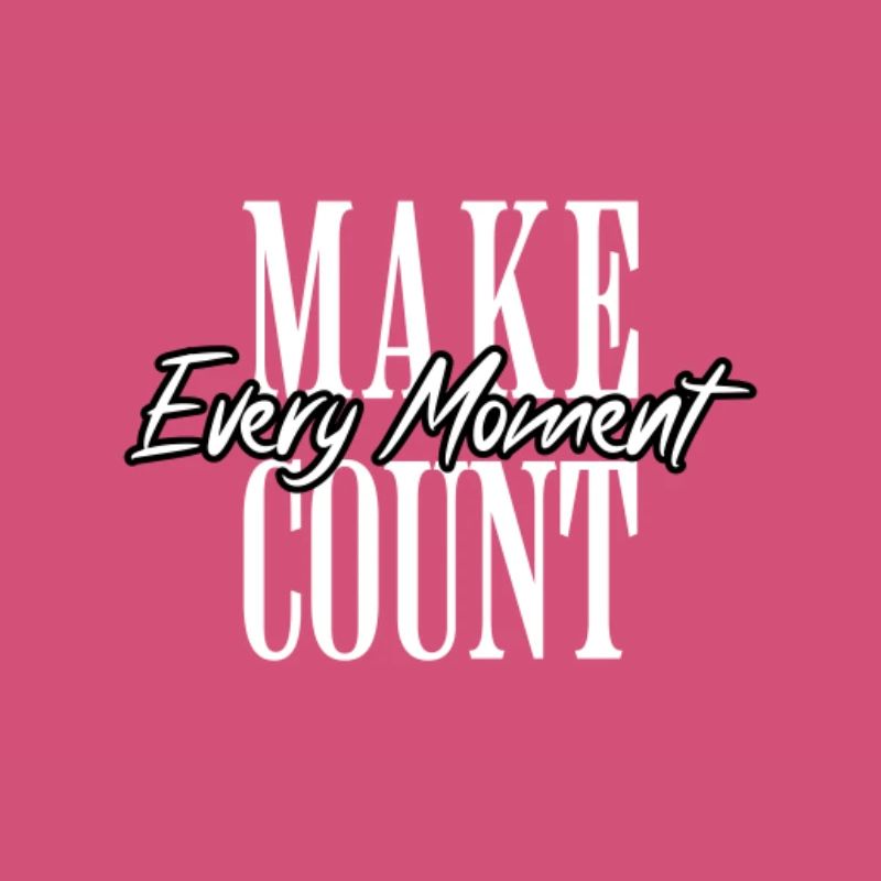 Chaque instant compte la typographie