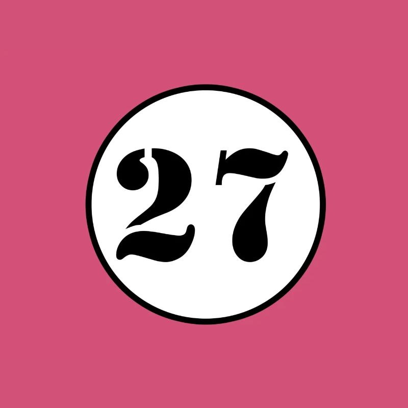 NUMMER 27 Siebenundzwanzig Geburtstag Geschenk