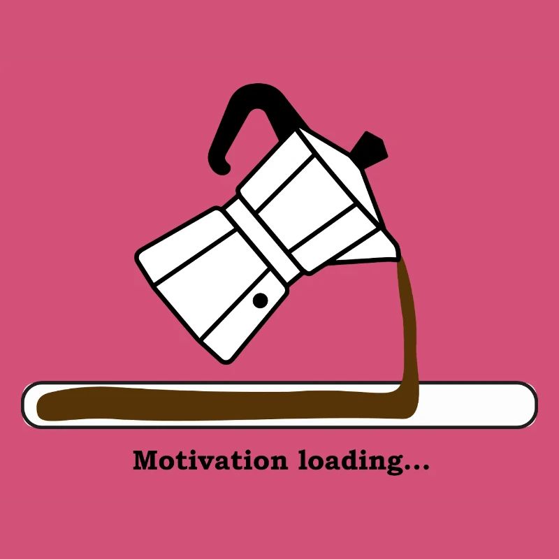 Motivation Loading mit Kaffee