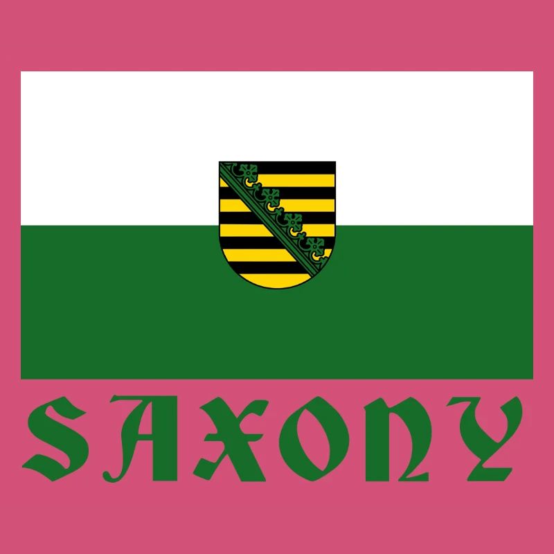 Saxony emblem flag design