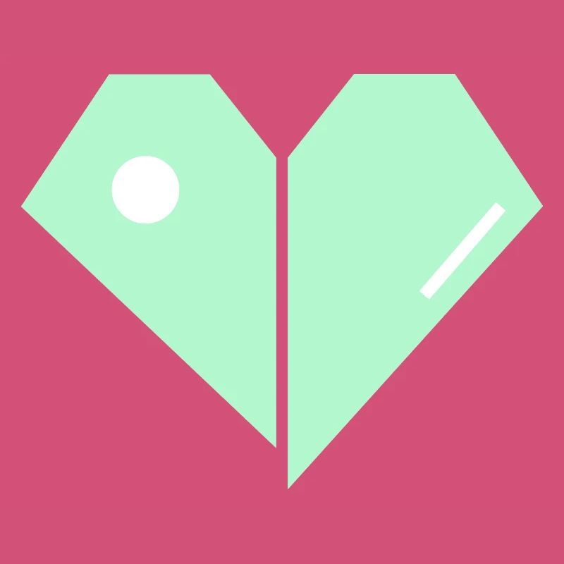 Mint Herz Split Minimalist