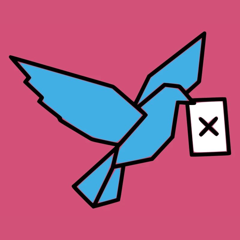 Brieftaube Wahlzettel Vogel Bunt