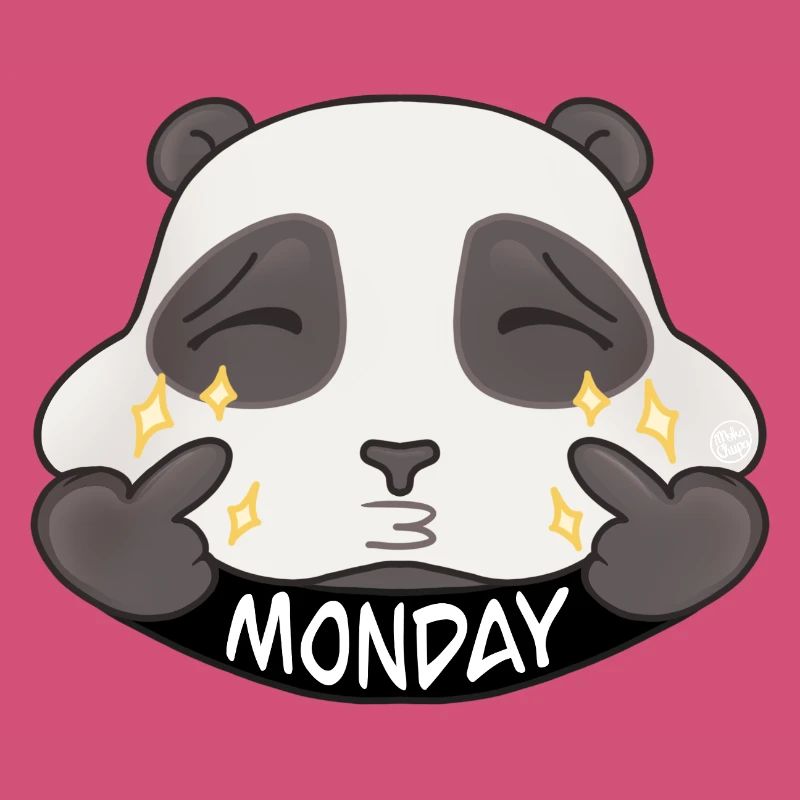 Panda Monday Éclat Cartoon