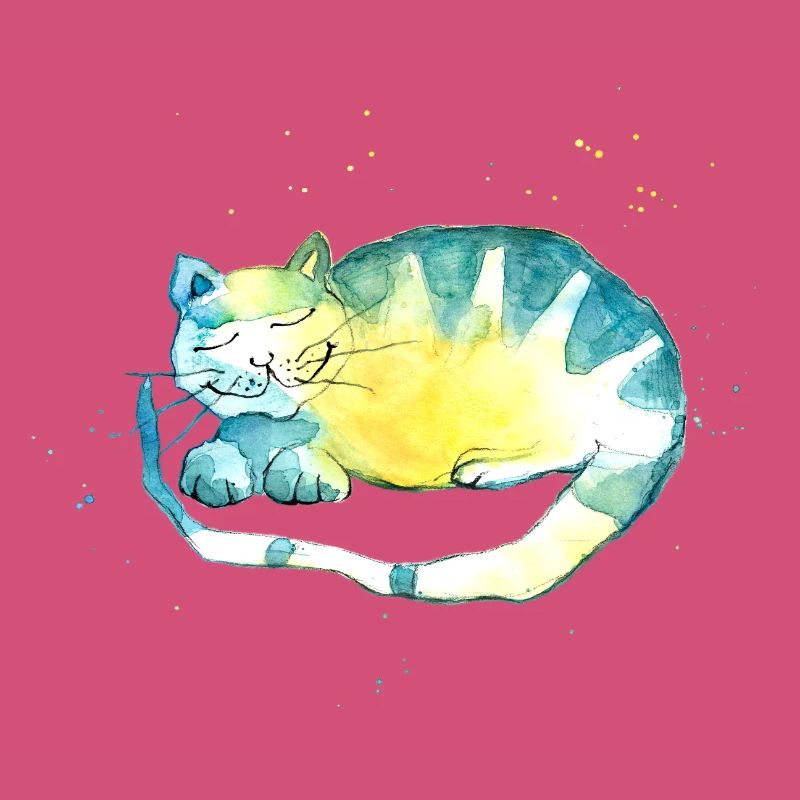 Sleeping cat. I have to think.