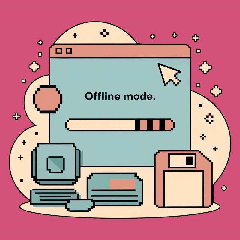 Offline Mode Retro Internet