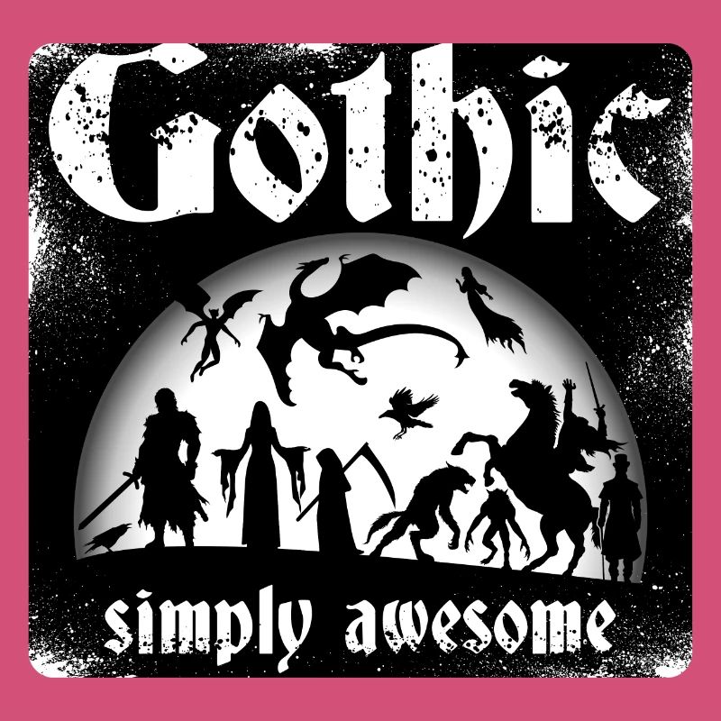 Gothic, spooky full moon creatures
