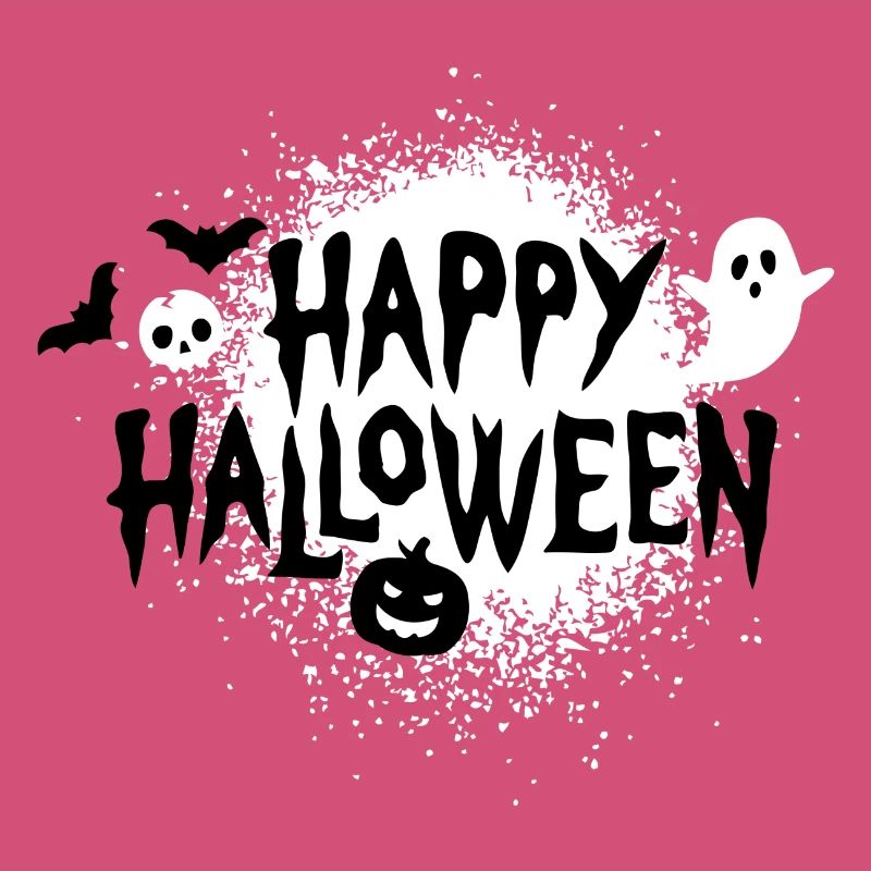 Fantômes d’Halloween effrayants et conception de citrouilles