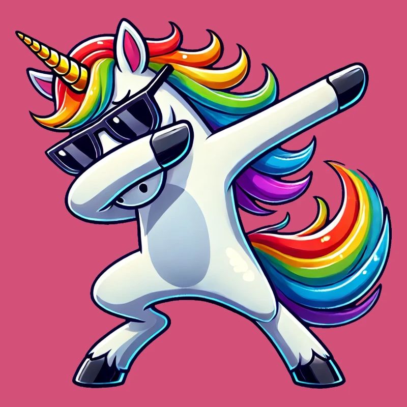 Dabbing Einhorn Dab Unicorn Mädchen Einhörner