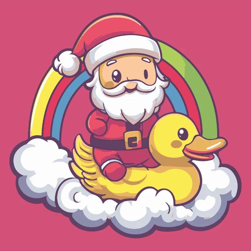 Noël canard Père Noël