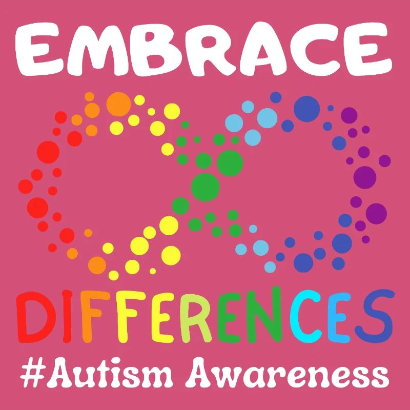 Umarme Unterschiede Autismus-Bewusstsein unendlich