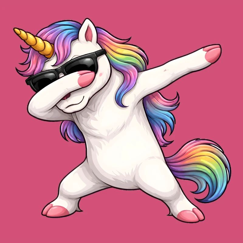 Dabbing Einhorn