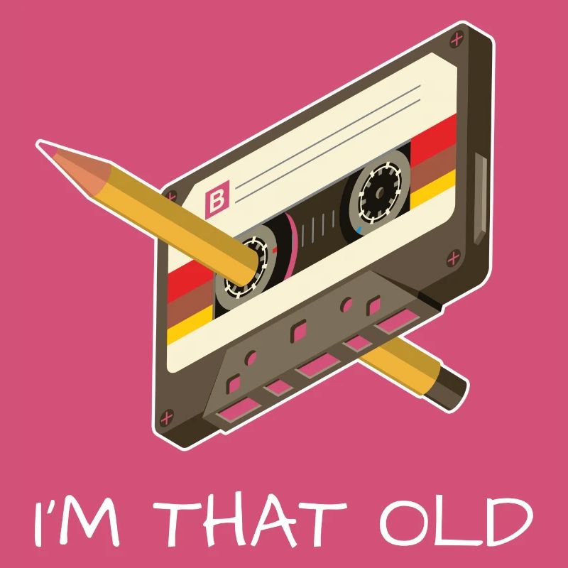 Kassette Alter 80er 90er Geschenkidee retro