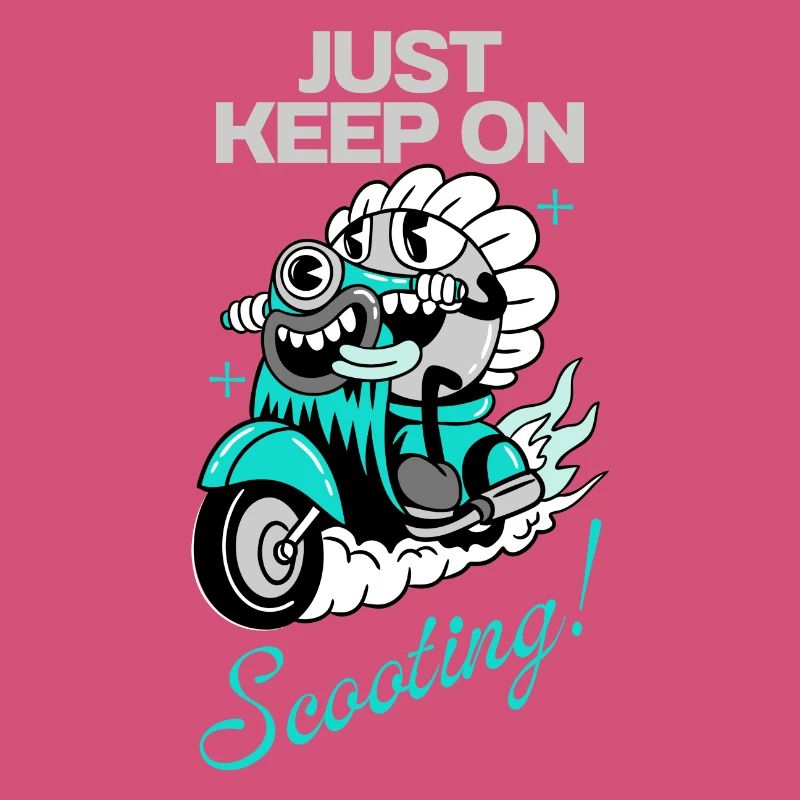 Just Keep On Scooting – Comic Scooter Fun
