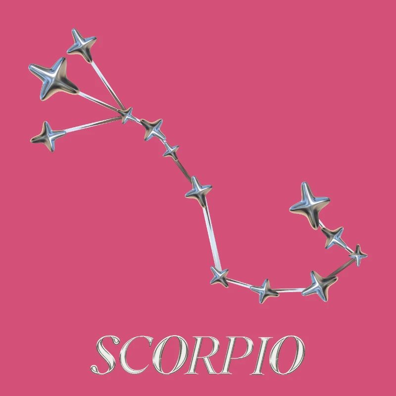 Scorpio Constellation – Silver Minimal Constellation