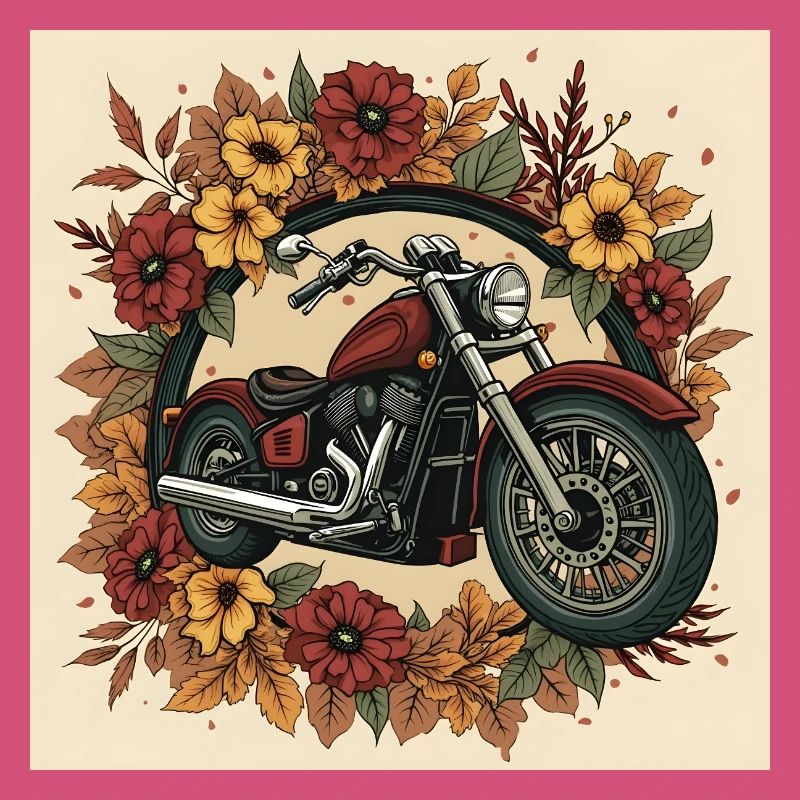 Roue de fleurs d’impression en bloc