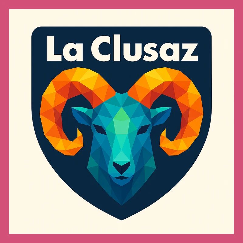 La Clusaz Geometric Ram Crest