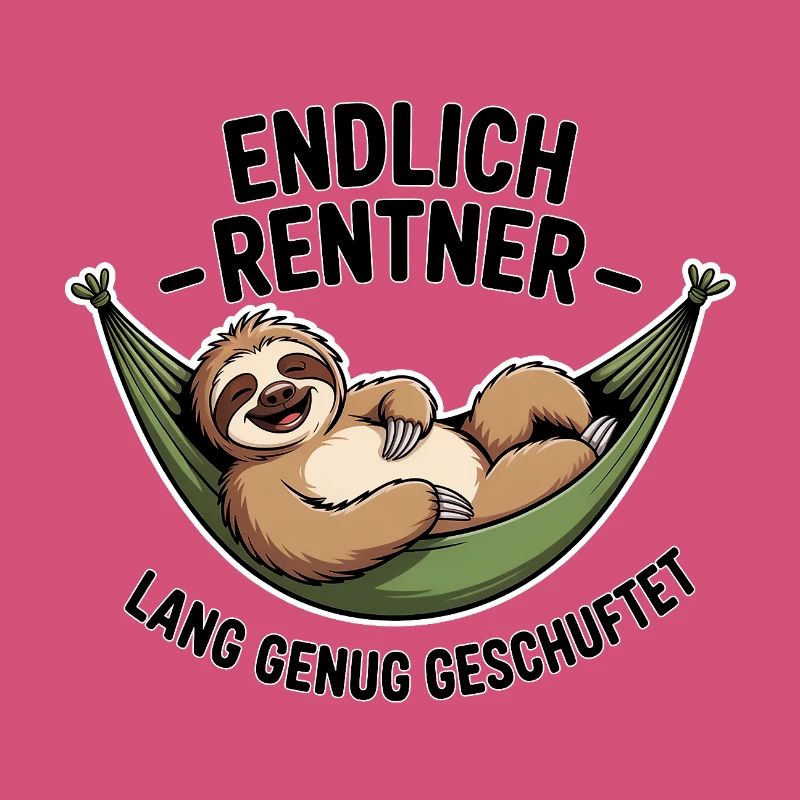 Endlich Rentner – Ruhestand, Spruch, Geschenkidee