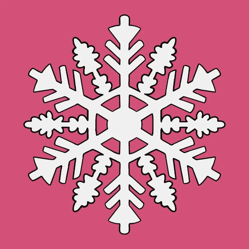Silhouette de flocon de neige