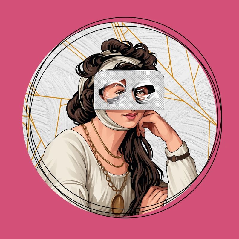 Illustration // Blick durch Medikamente