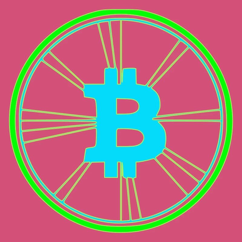 Bitcoin Wireframe Speed Future Vector