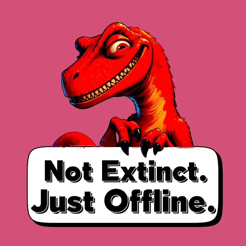 Not Extinct Just Offline Dino