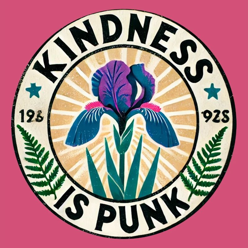 Freundlichkeit ist Punk-Iris-Patch