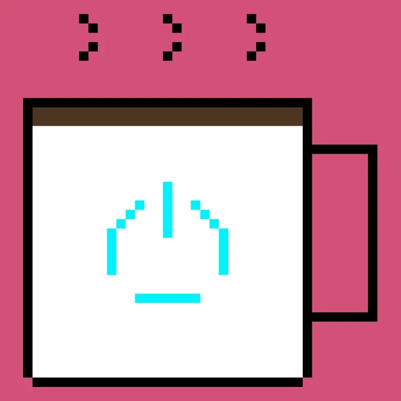 Power-Up Coffee : Conception rétro de pixel art pour le jeu
